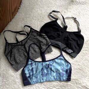 Lot of 3 Champion + New Balance Sports Bras